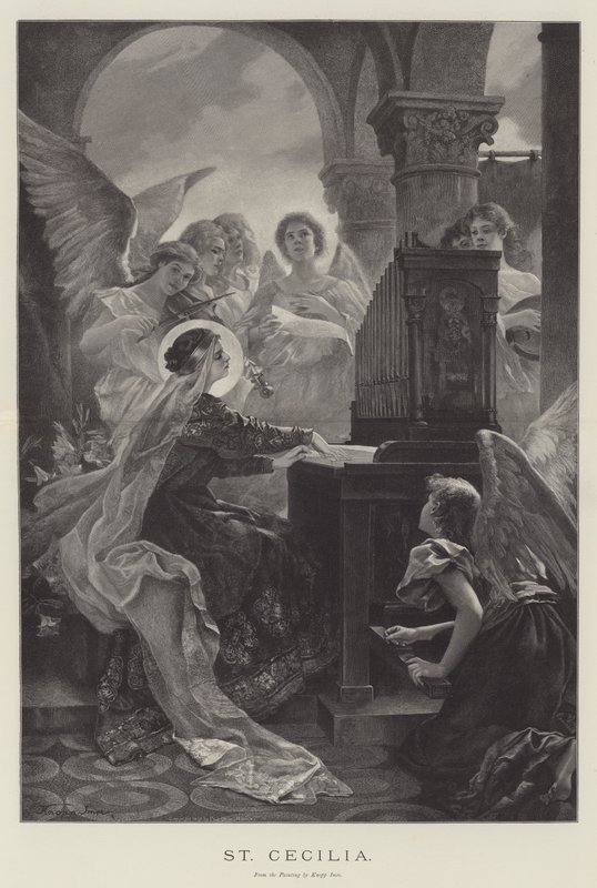 Santa Cecília (gravura) de English School