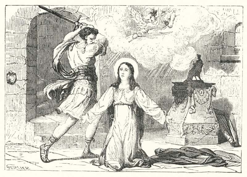 Santa Cecília (gravura) de English School