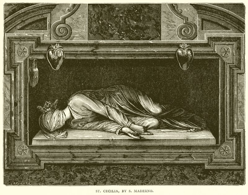 Santa Cecília, por S. Maderno de English School
