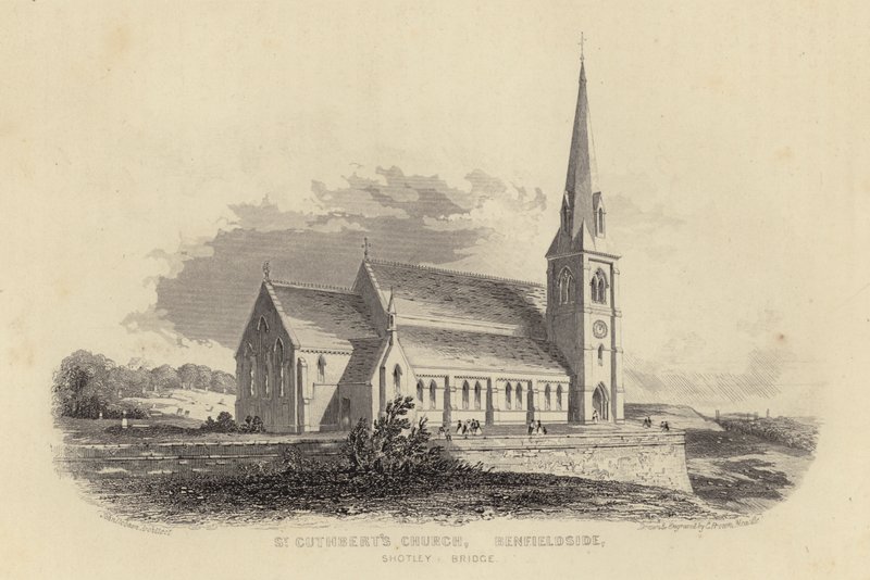 Igreja de St Cuthbert, ponte de Shotley, Benfieldside, Durham de English School