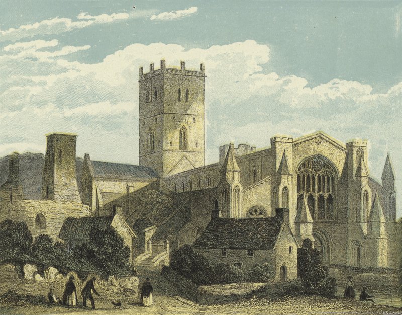 Catedral de St Davids, North West View de English School