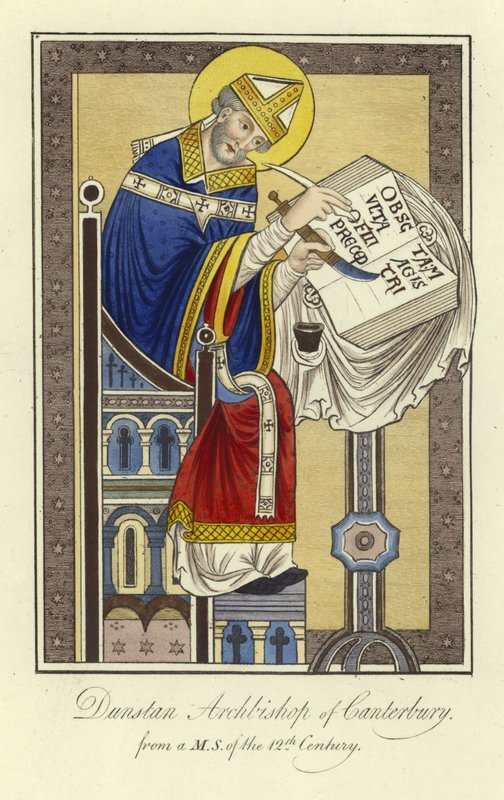 St Dunstan, arcebispo de Canterbury de English School