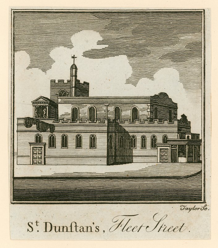 St Dunstans, Fleet Street, Londres de English School