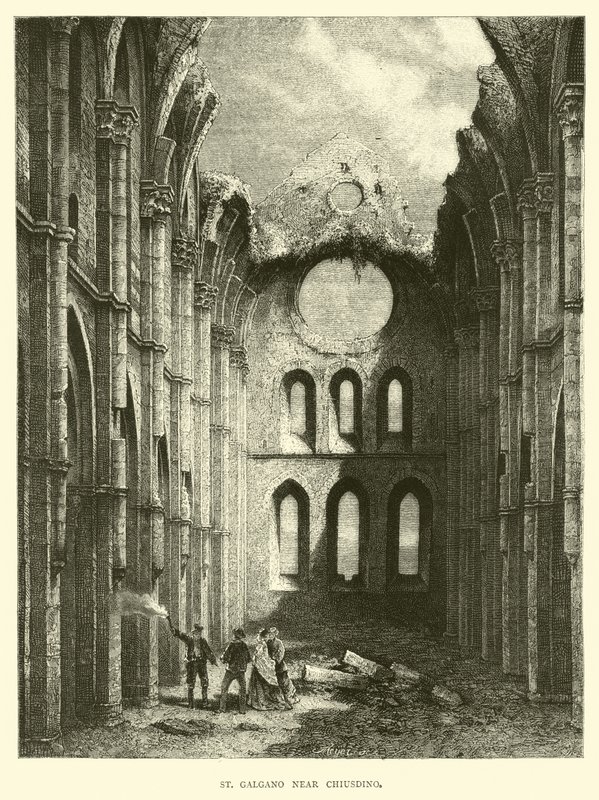 St Galgano perto de Chiusdino de English School