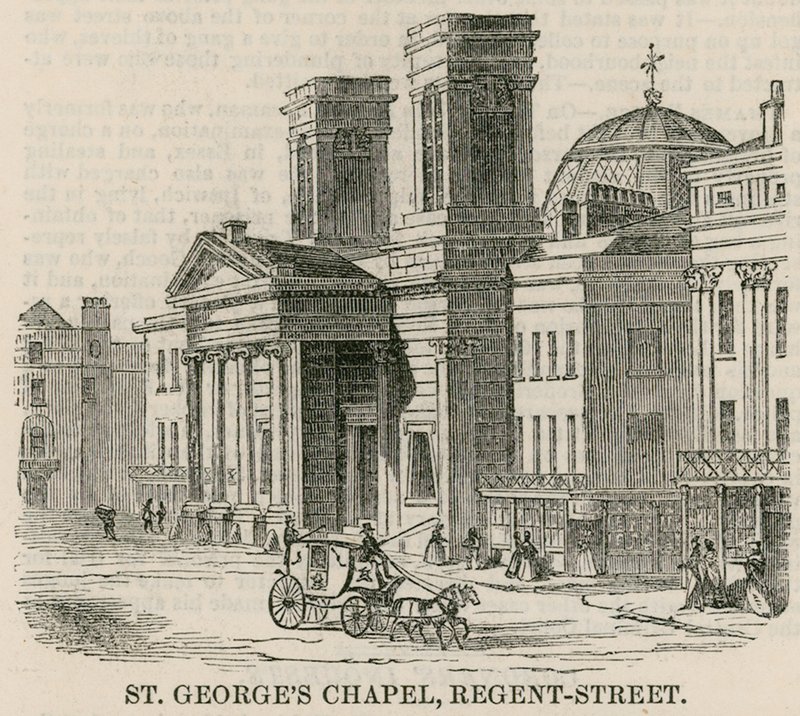 Capela de St Georges, Regent Street, Londres de English School