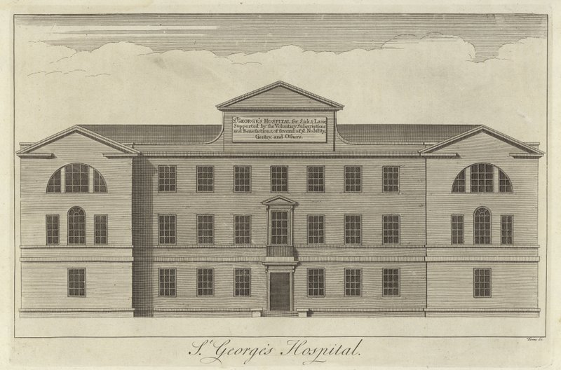 St Georges Hospital, em Londres de English School