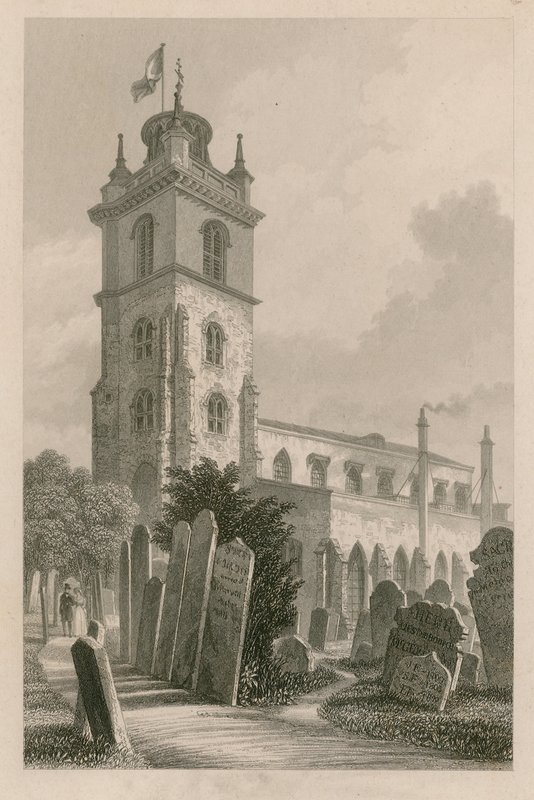 St Giles, Cripplegate, Londres de English School
