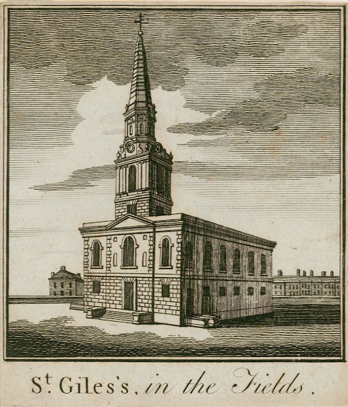 St Giles nos campos, Londres de English School