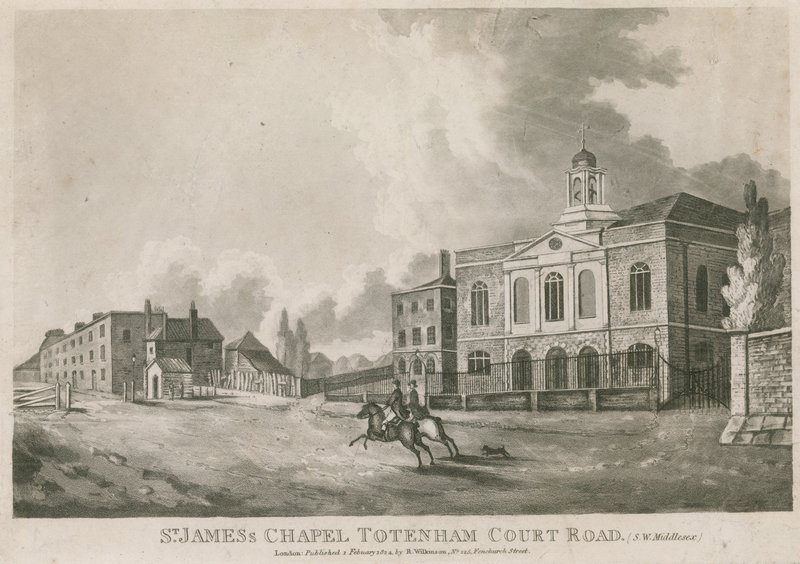 Capela St Jamess, Tottenham Court Road, Londres de English School