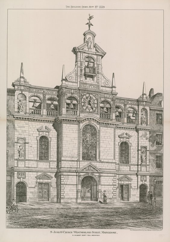 St Jamess Church em Westmoreland Street de English School