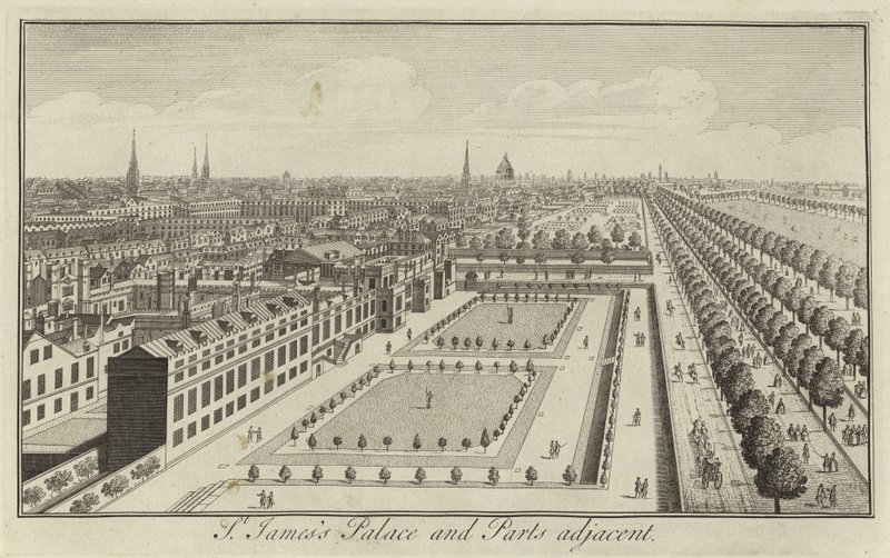 St Jamess Palace e partes adjacentes, Londres de English School