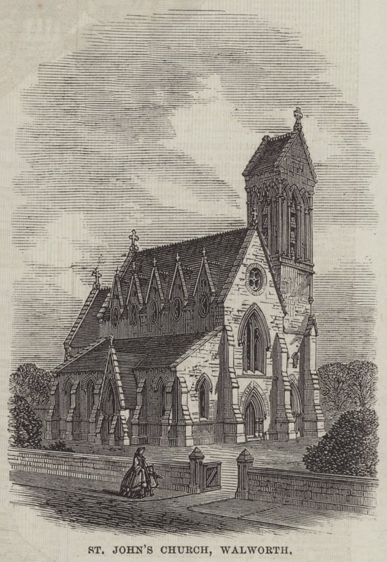 Igreja de São João, Walworth (gravura) de English School