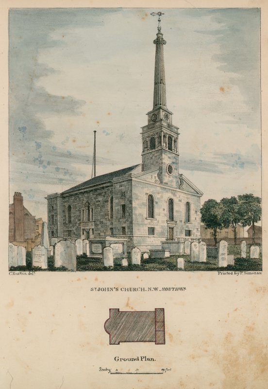 Igreja de St Johns em Southwark de English School