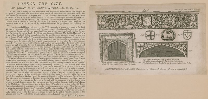 Portão de St Johns, Clerkenwell de English School