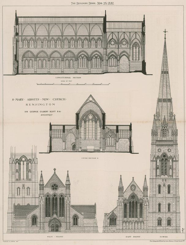Igreja nova de St Mary Abbotts, Kensington de English School