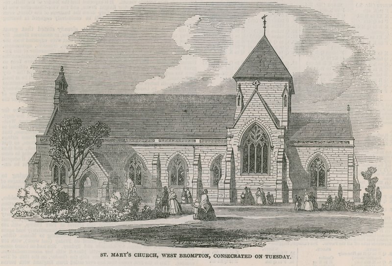Igreja St Marys, West Brompton, Londres de English School