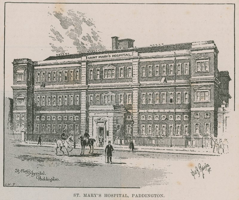 St Marys Hospital, em Paddington, Londres de English School