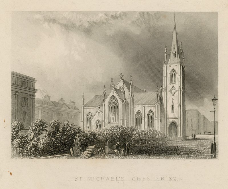 St, michaels, igreja, chester, quadrado de English School