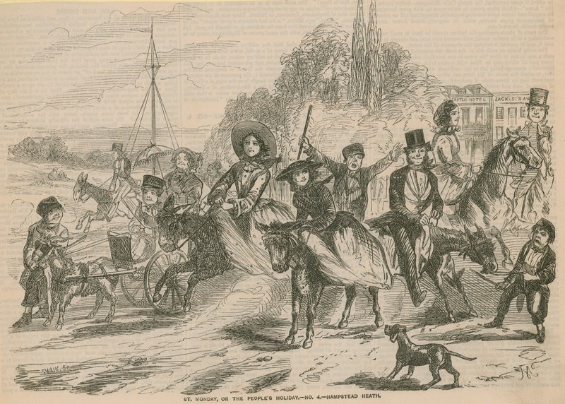 Segunda-feira Santa ou a festa das pessoas em Hampstead Heath de English School