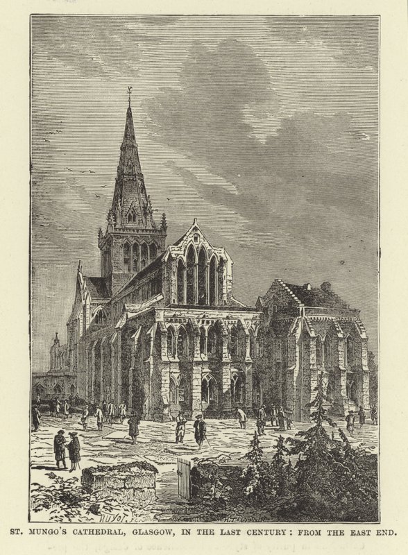 St Mungos Cathedral, Glasgow, no século passado, do East End de English School