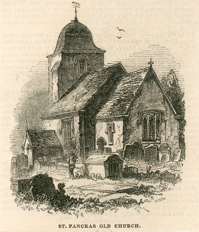 Igreja Velha de St Pancras, Londres de English School