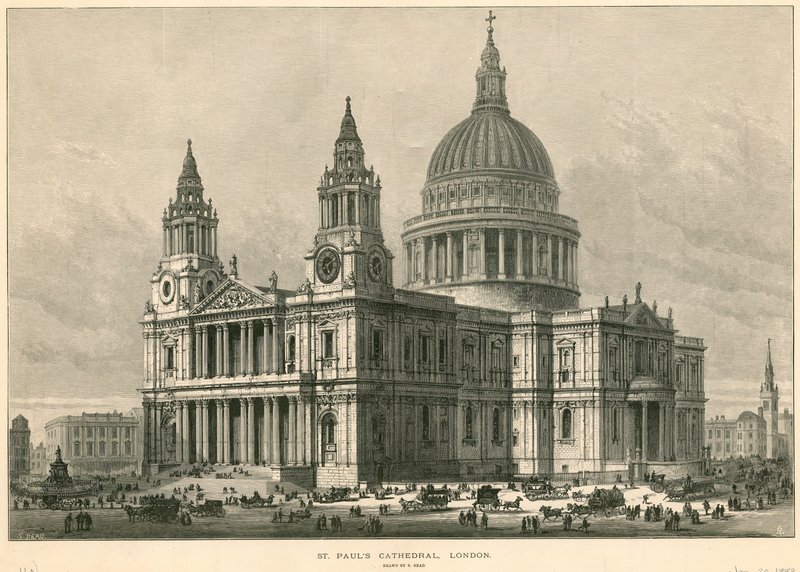 St Pauls Cathedral, em Londres de English School