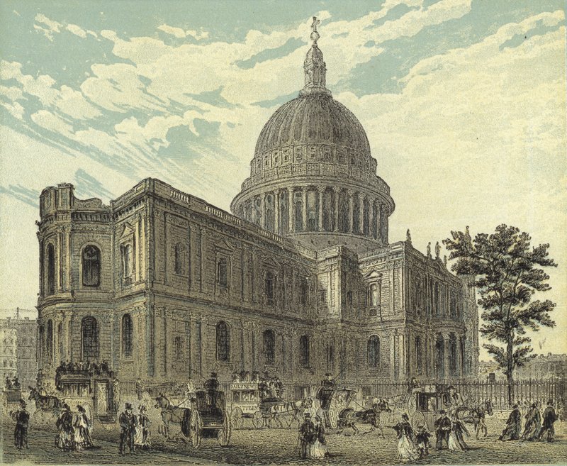 Catedral de St Pauls, vista do nordeste de English School