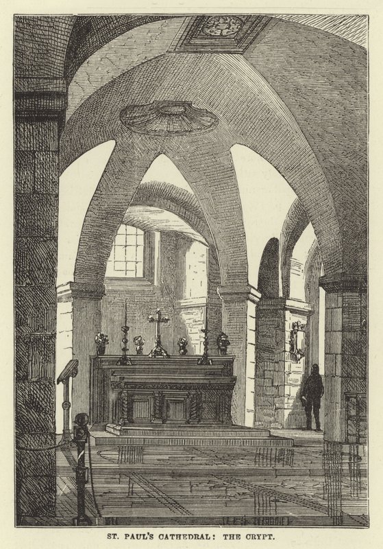St Pauls Cathedral, a cripta de English School