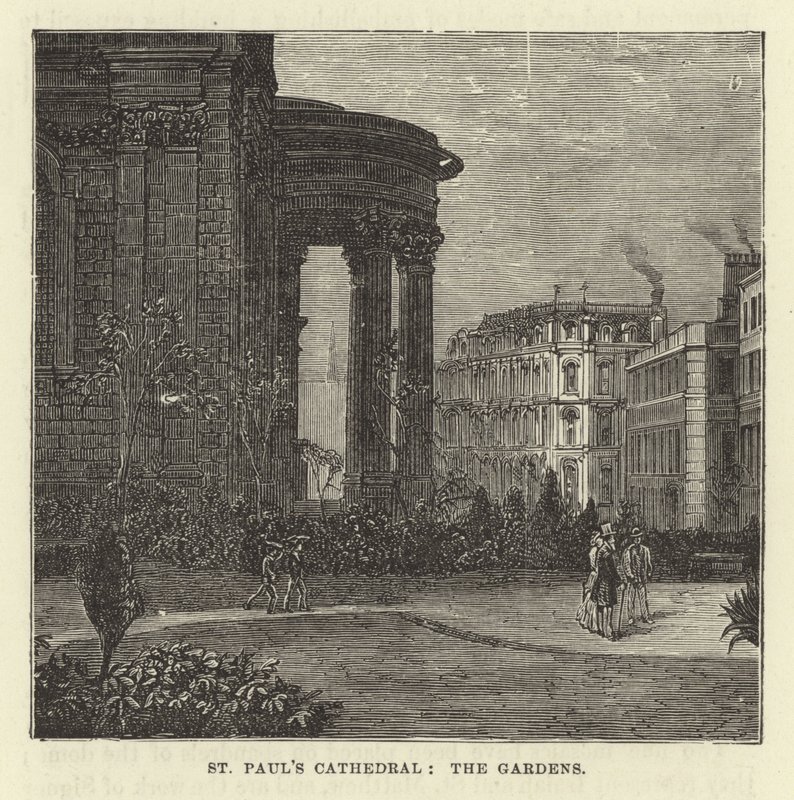 Catedral de St Pauls, os jardins de English School