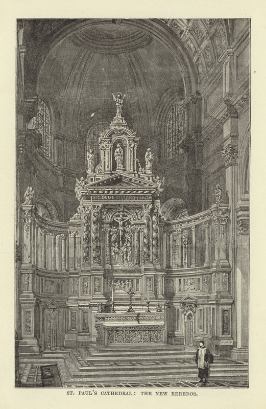 St Pauls Cathedral, o novo Reredos de English School