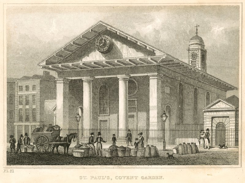St Pauls, Covent Garden, Londres de English School
