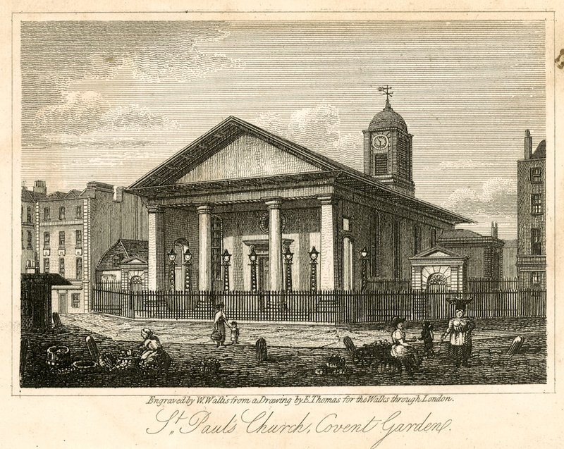 St Pauls, Covent Garden, Londres de English School