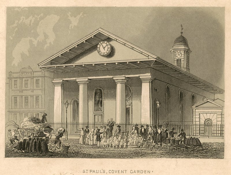 St Pauls, Covent Garden, Londres de English School