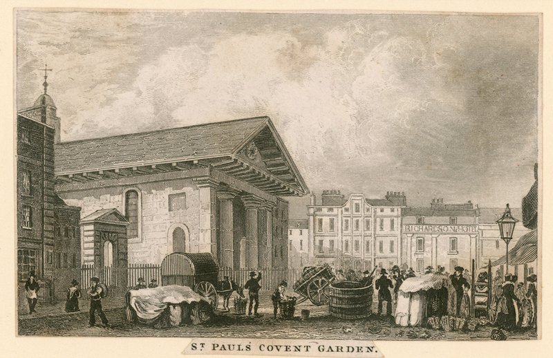 St Pauls, Covent Garden, Londres de English School