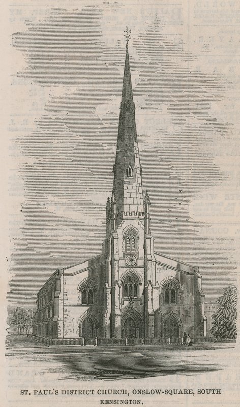 Igreja do distrito de St Pauls, quadrado de Onslow, South Kensington de English School