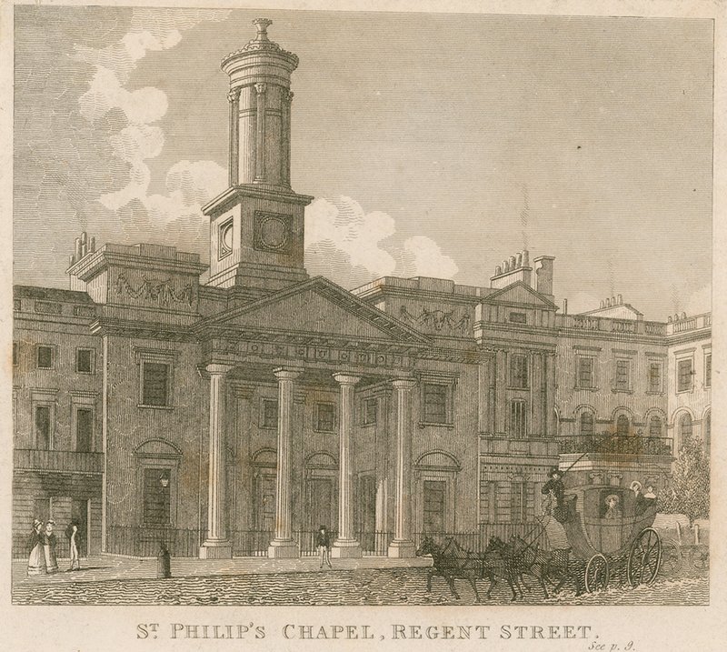 Capela de St Philips, Regent Street, Londres de English School