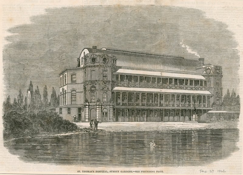St Thomass Hospital, Jardins de Surrey, Londres de English School