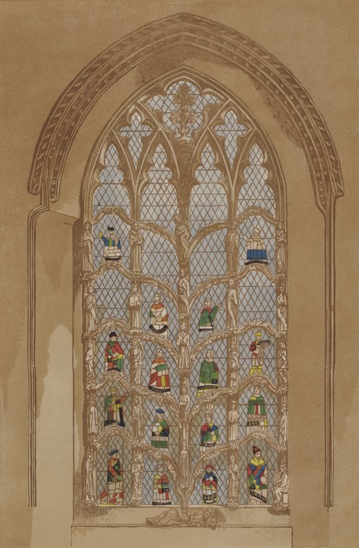 Janela de vidro manchado (gravação) de English School