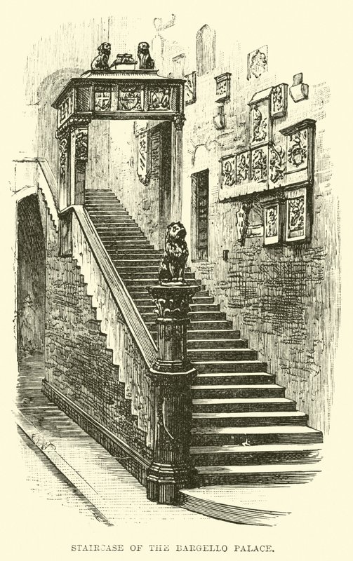 Escadaria do Palácio Bargello de English School