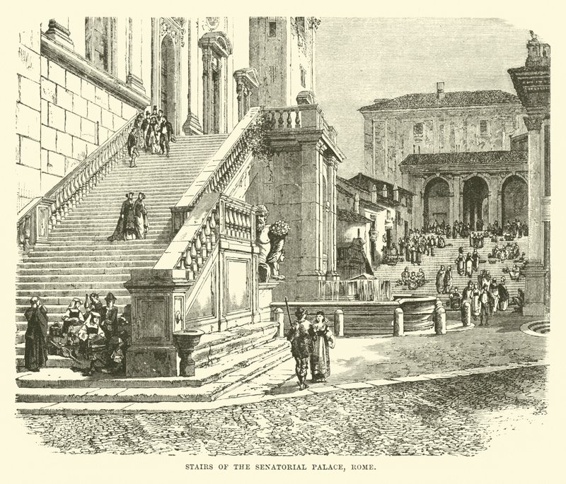 Escadas do Palácio Senatorial, Roma de English School