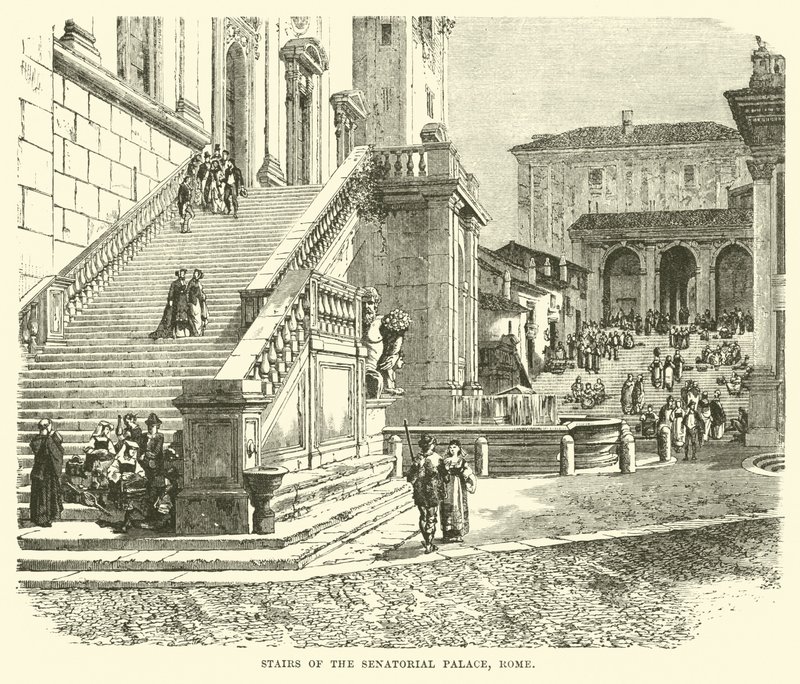 Escadas do Palácio Senatorial, Roma de English School
