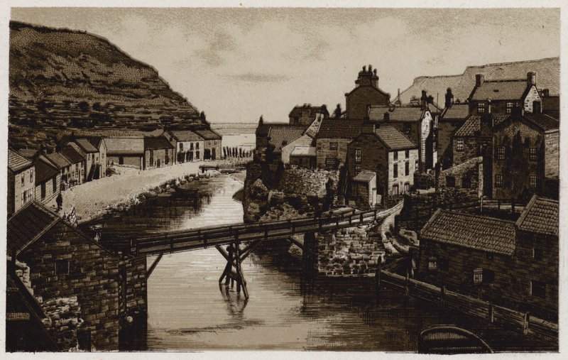 Staithes (litho) de English School