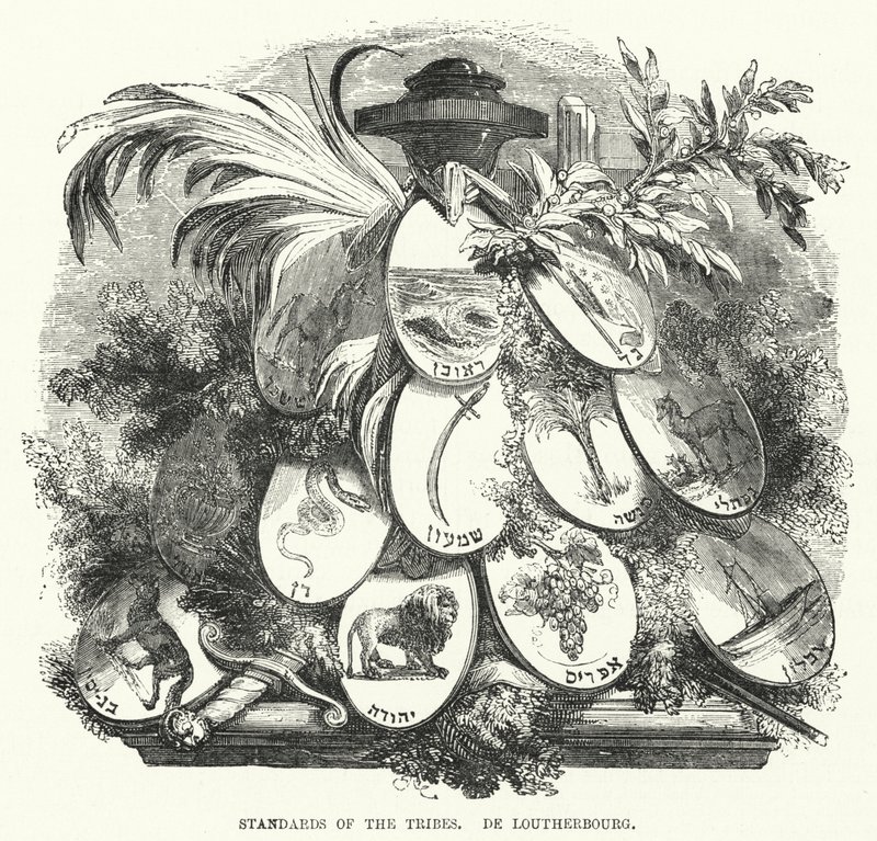 Standards of the Tribes, De Loutherbourg (gravura) de English School