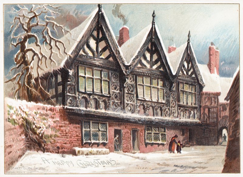 Stanley Palace, Chester, cartão de Natal de English School