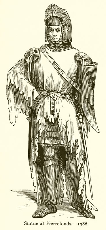Estátua em Pierrefonds. 1386 de English School