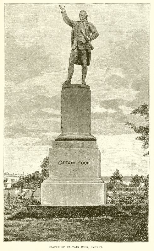 Estátua, capitão, cozinheiro, sydney de English School