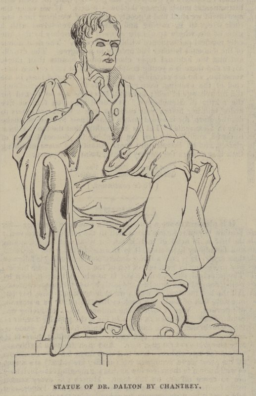 Estátua do Dr. Dalton por Chantrey de English School