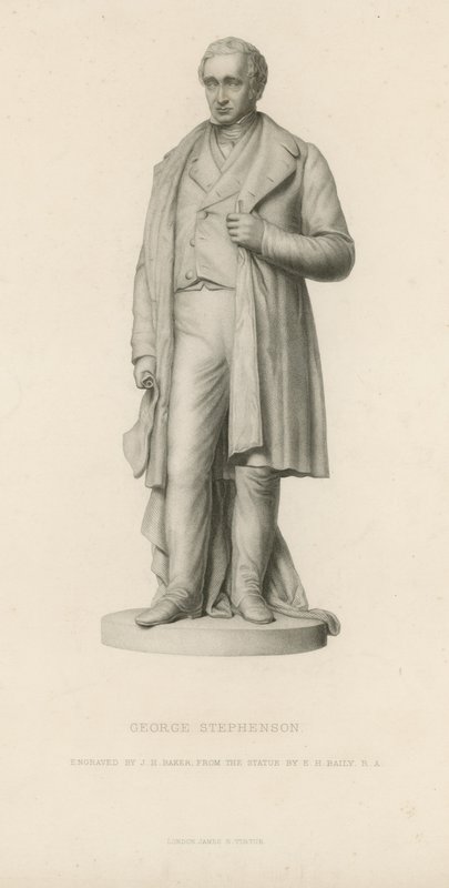 Estátua de George Stephenson de English School