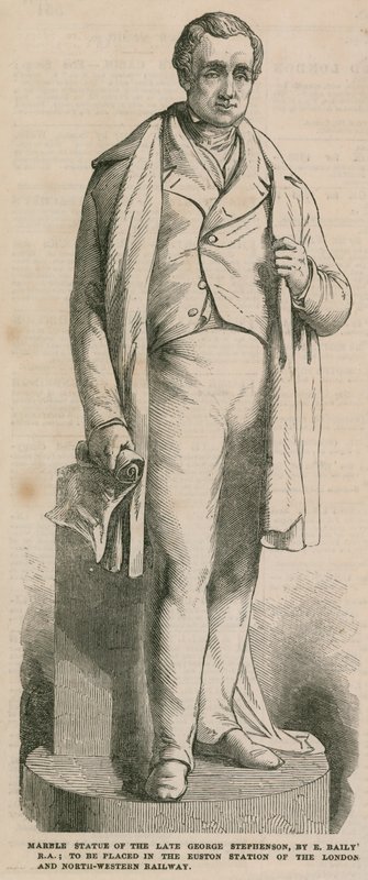 Estátua de George Stephenson de English School