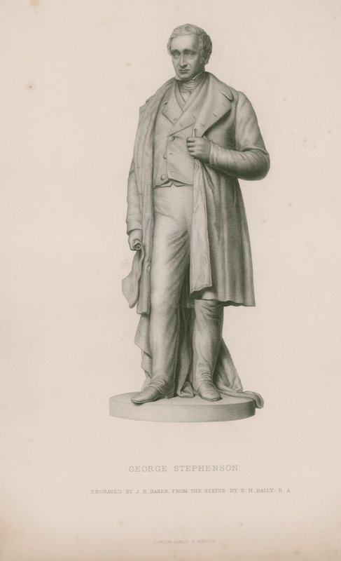 Estátua de George Stephenson de English School